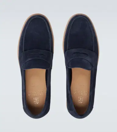 Brunello Cucinelli Suede penny loafers | Thumbnail 4 Brunello Cucinelli Suede penny loafers | Thumbnail 4