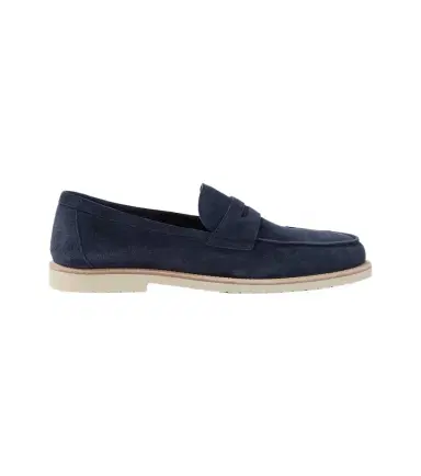 Brunello Cucinelli Suede penny loafers | Thumbnail 1 Brunello Cucinelli Suede penny loafers | Thumbnail 1