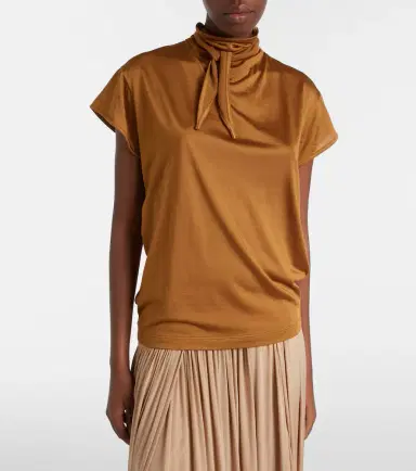 Lemaire Scarf-detail jersey top | Thumbnail 3