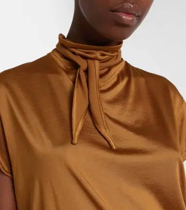 Lemaire Scarf-detail jersey top | Thumbnail 4