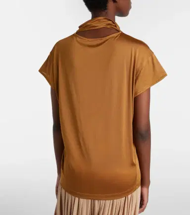 Lemaire Scarf-detail jersey top | Thumbnail 5