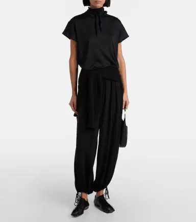 Lemaire Scarf-detail jersey top | Thumbnail 2
