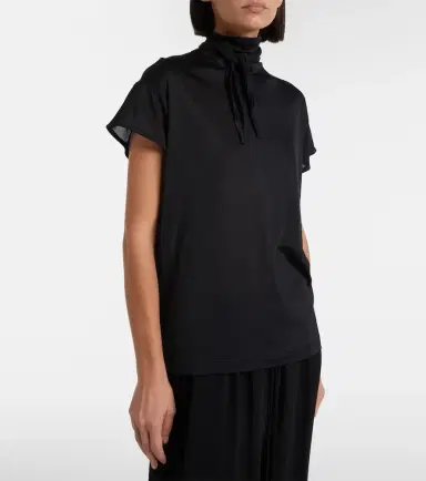 Lemaire Scarf-detail jersey top | Thumbnail 4