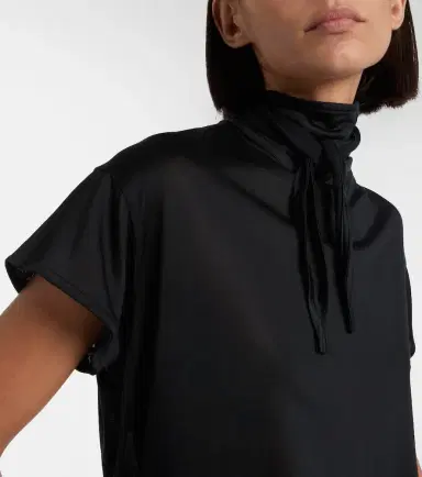 Lemaire Scarf-detail jersey top | Thumbnail 5