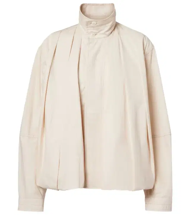 Lemaire Pleated cotton satin jacket