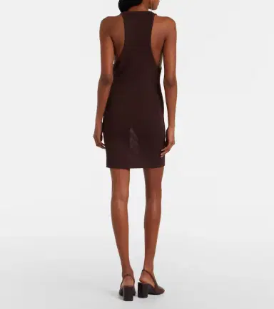 Lemaire Ribbed crêpe minidress | Thumbnail 5
