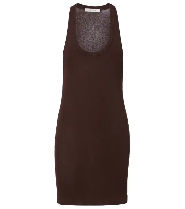 Lemaire Ribbed crêpe minidress