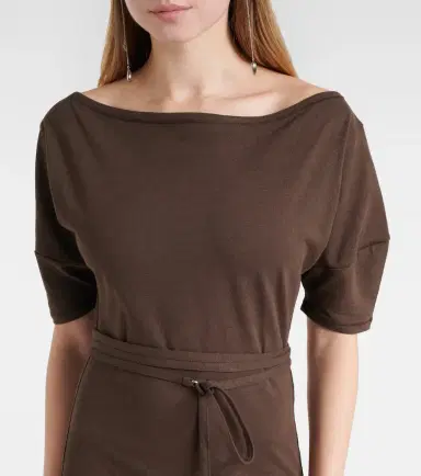 Lemaire Cotton and linen jersey midi dress | Thumbnail 2