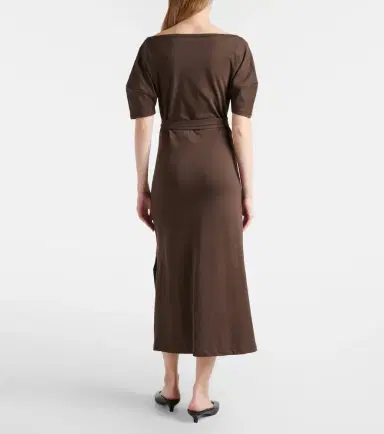 Lemaire Cotton and linen jersey midi dress | Thumbnail 5