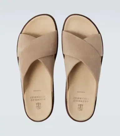 Brunello Cucinelli Suede slides | Thumbnail 5