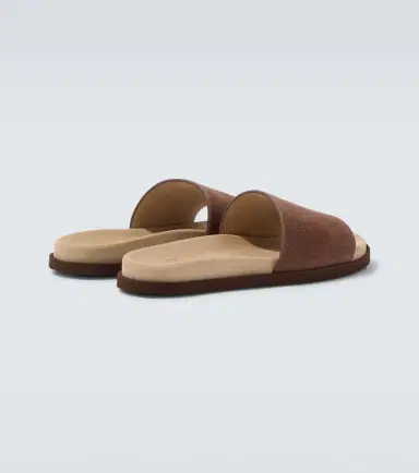 Brunello Cucinelli Suede slides | Thumbnail 5