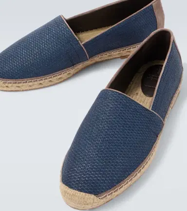 Brunello Cucinelli Suede-trimmed canvas espadrilles | Thumbnail 5