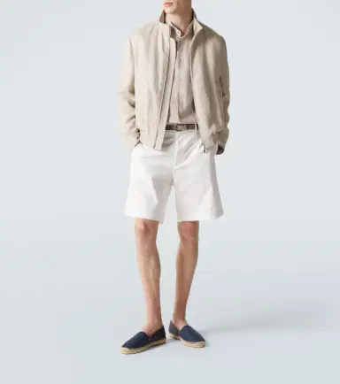 Brunello Cucinelli Suede-trimmed canvas espadrilles | Thumbnail 7
