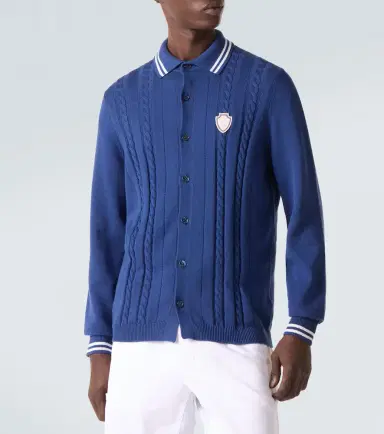 Brunello Cucinelli Cable-knit embroidered cotton cardigan | Thumbnail 2