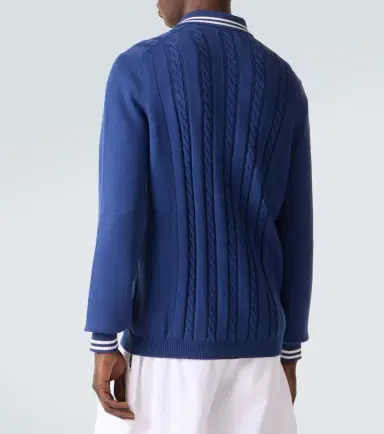 Brunello Cucinelli Cable-knit embroidered cotton cardigan | Thumbnail 3