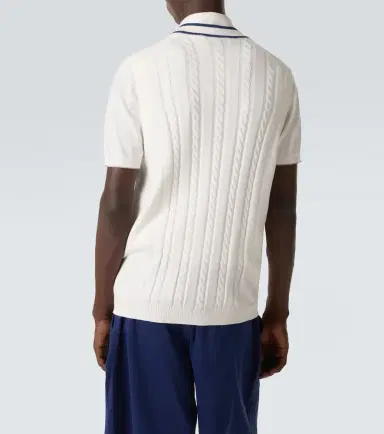 Brunello Cucinelli Cable-knit embroidered cotton sweater vest | Thumbnail 2 Brunello Cucinelli Cable-knit embroidered cotton sweater vest | Thumbnail 2
