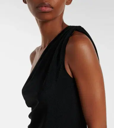 Balmain Ruched one-shoulder minidress | Thumbnail 2