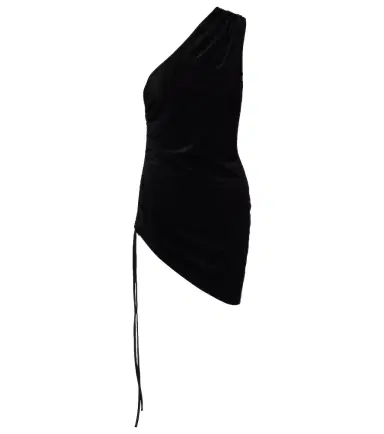 Balmain Ruched one-shoulder minidress | Thumbnail 1