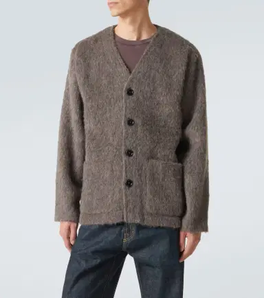 Our Legacy Leather-trimmed cardigan | Thumbnail 4 Our Legacy Leather-trimmed cardigan | Thumbnail 4