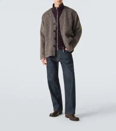 Our Legacy Leather-trimmed cardigan | Thumbnail 5 Our Legacy Leather-trimmed cardigan | Thumbnail 5