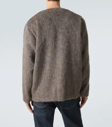 Our Legacy Leather-trimmed cardigan | Thumbnail 6 Our Legacy Leather-trimmed cardigan | Thumbnail 6