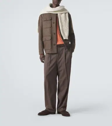 Loro Piana Isaac virgin wool crêpe straight pants | Thumbnail 2