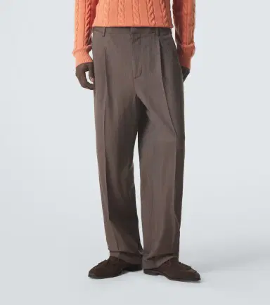 Loro Piana Isaac virgin wool crêpe straight pants | Thumbnail 3