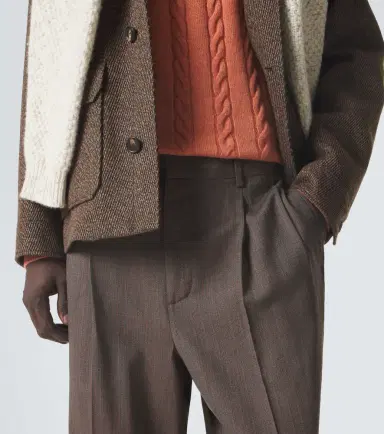 Loro Piana Isaac virgin wool crêpe straight pants | Thumbnail 5