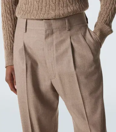 Loro Piana Buxton virgin wool straight pants | Thumbnail 3