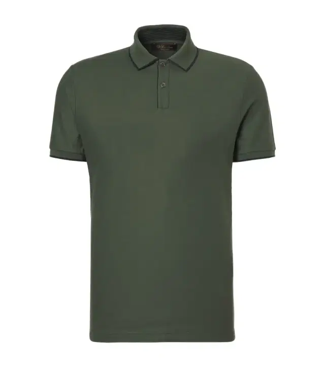 Loro Piana Brentwood cotton-blend piqué polo shirt