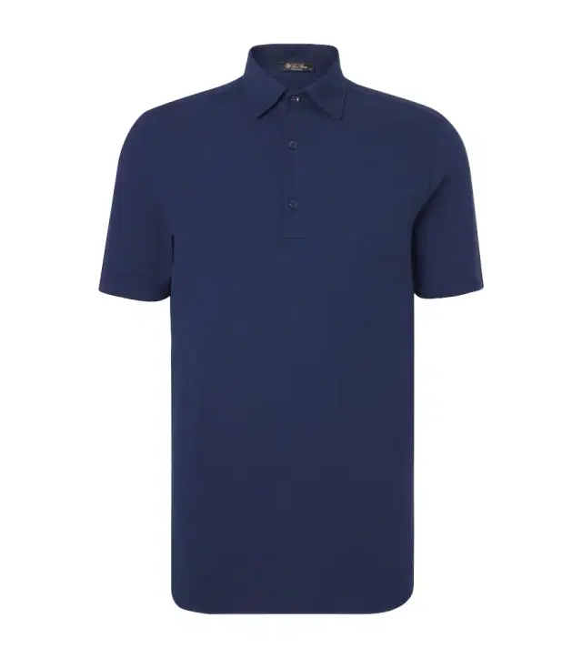 Loro Piana Brenna cotton piqué polo shirt
