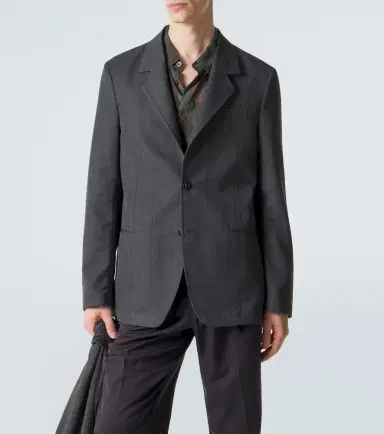 Our Legacy Unconstructed Ceremony pinstripe blazer | Thumbnail 2