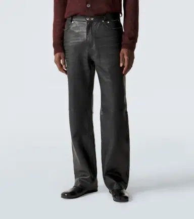 Our Legacy Carlson Cut straight leather pants | Thumbnail 2