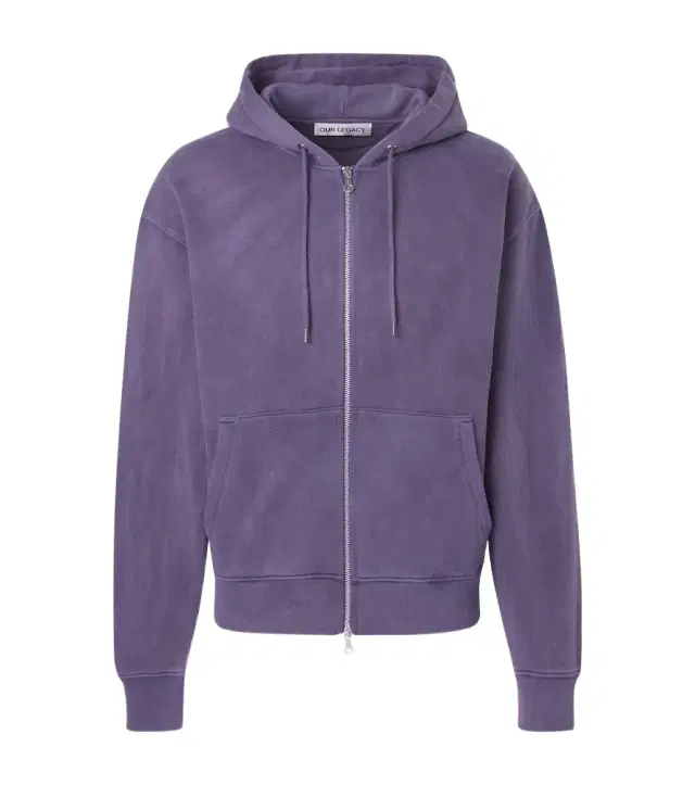 Our Legacy Rascal cotton fleece zip-up hoodie