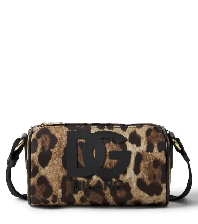 DG leopard-print canvas crossbody bag