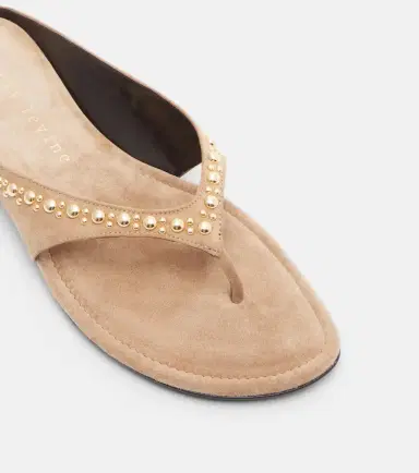 Herbert Levine Sun-kissed embellished suede thong sandals | Thumbnail 5 Herbert Levine Sun-kissed embellished suede thong sandals | Thumbnail 5