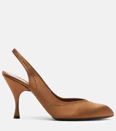 Herbert Levine Star Dust 95 embellished satin slingback pumps | Thumbnail 2