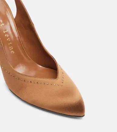 Herbert Levine Star Dust 95 embellished satin slingback pumps | Thumbnail 3