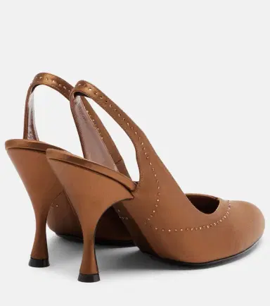 Herbert Levine Star Dust 95 embellished satin slingback pumps | Thumbnail 4