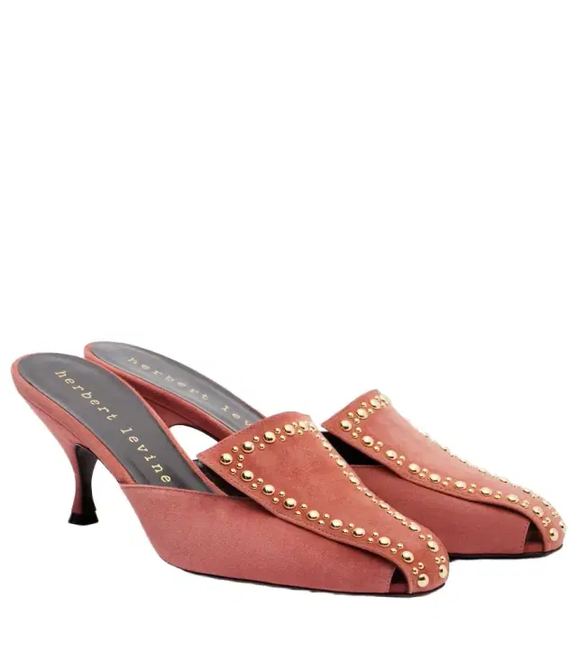 Herbert Levine Bright Idea 70 embellished suede mules