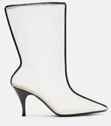 Herbert Levine Drawing A Blank 85 mesh mid-calf boots | Thumbnail 4