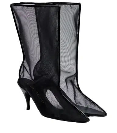 Herbert Levine Drawing A Blank 80 mesh mid-calf boots | Thumbnail 1