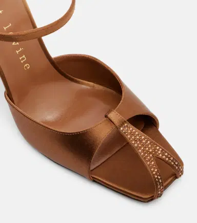 Herbert Levine Hidden Gem embellished satin mules | Thumbnail 2