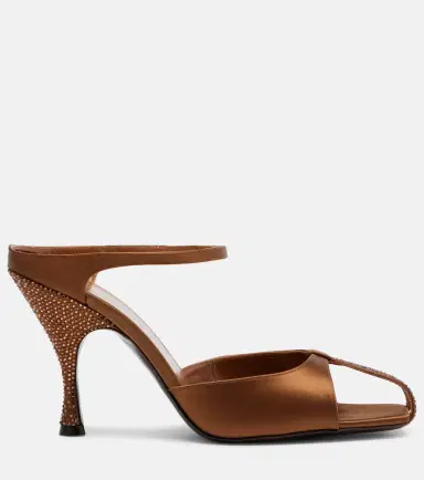 Herbert Levine Hidden Gem embellished satin mules | Thumbnail 3
