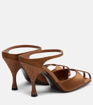 Herbert Levine Hidden Gem embellished satin mules | Thumbnail 4