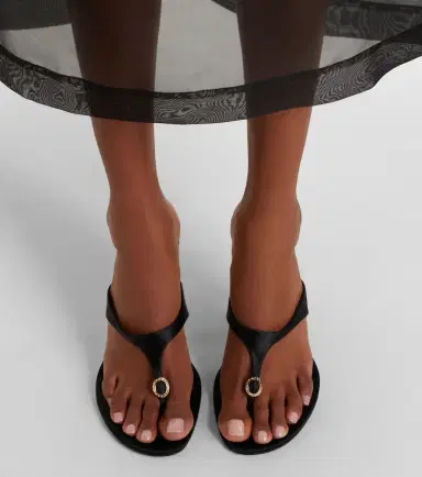 Herbert Levine Kiss And Tell satin thong sandals | Thumbnail 6 Herbert Levine Kiss And Tell satin thong sandals | Thumbnail 6
