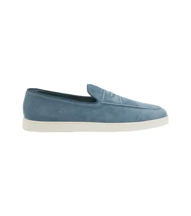 Pebbles suede penny loafers