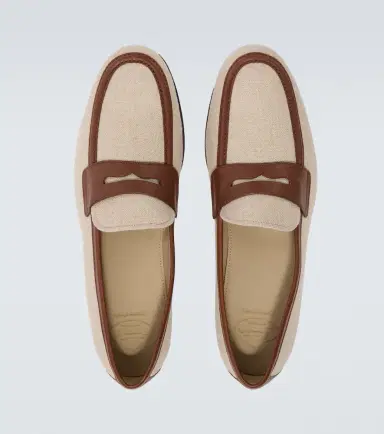 Church's Leather-trimmed loafers | Thumbnail 3 Church's Leather-trimmed loafers | Thumbnail 3