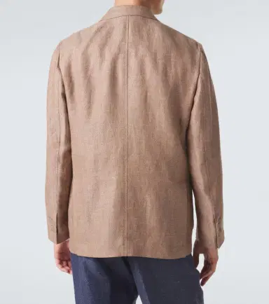 Rubinacci Herringbone linen and wool blazer | Thumbnail 4 Rubinacci Herringbone linen and wool blazer | Thumbnail 4