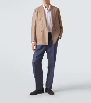 Rubinacci Herringbone linen and wool blazer | Thumbnail 7 Rubinacci Herringbone linen and wool blazer | Thumbnail 7